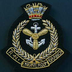 RN Engine Room Branch Wire Blazer Badge
